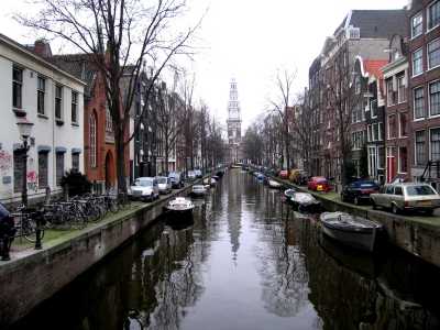 Canal view towards Zuiderkerk