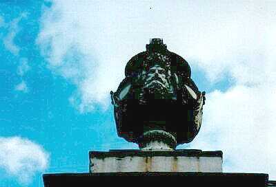 Urn against sky
