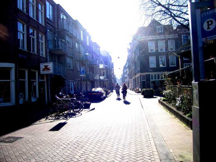 Back-light and bicycles, Amsterdam