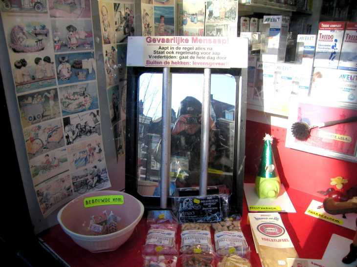 Shop window with photographer, Jordaan Amsterdam