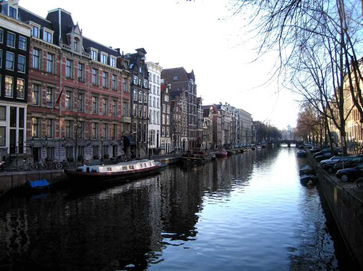 Canal in Jordaan district Amsterdam