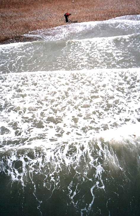 Waves approaching the beach, Brighton, Sussex