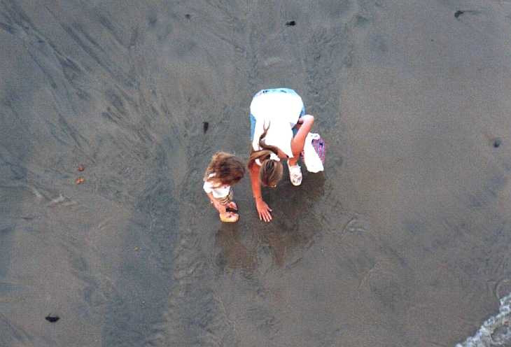 The beach at low tide, Brighton, Sussex