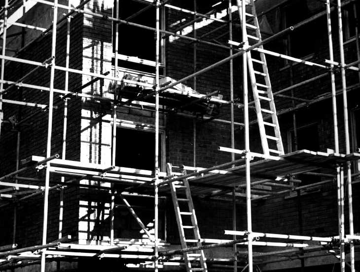 Scaffolding, Hammersmith, west London