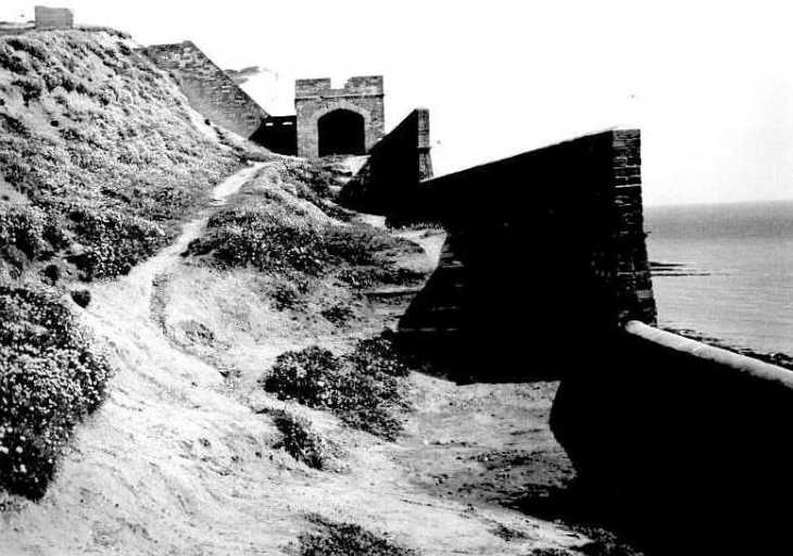 Coastal wall at Seaford, Sussex