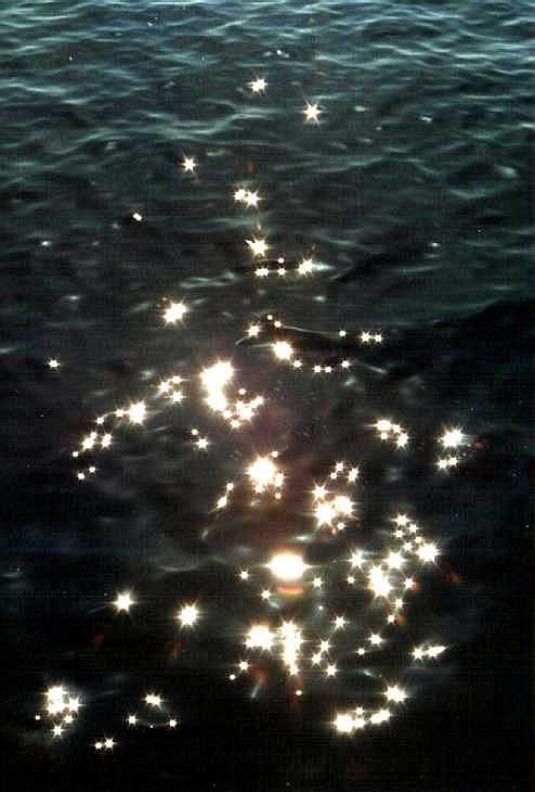 Sun sparkles on the sea, Lamorna Cove, Cornwall