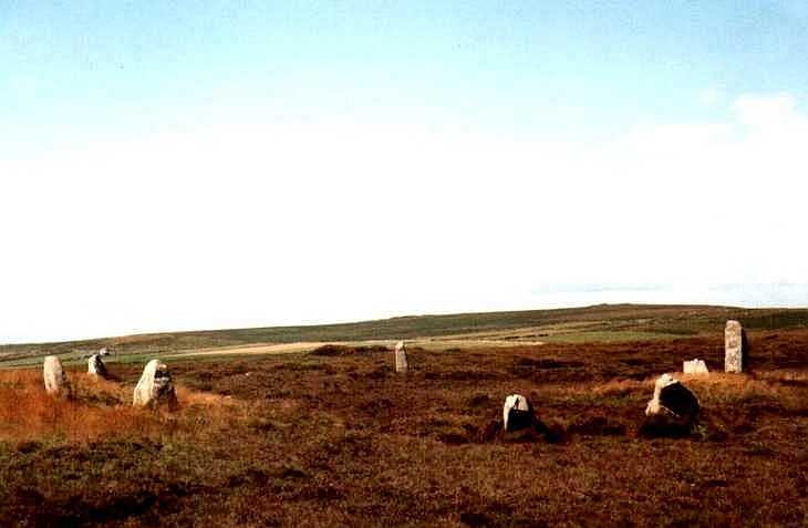 The Nine Maidens Standing stones, Cornwall