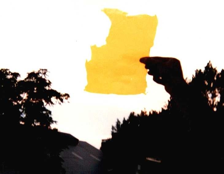 Experimental photography. Yellow 2