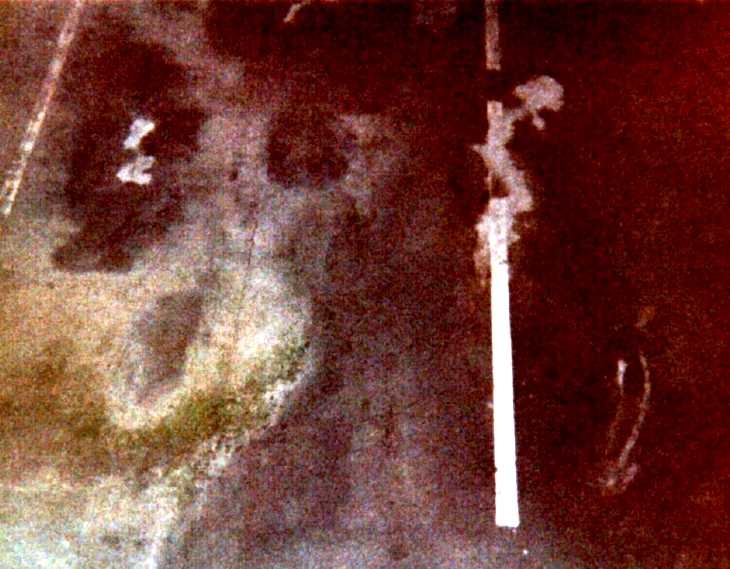 Experimental photography. White Line