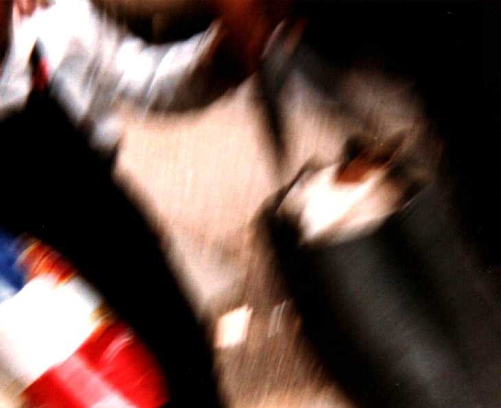 Experimental photography. Street scene