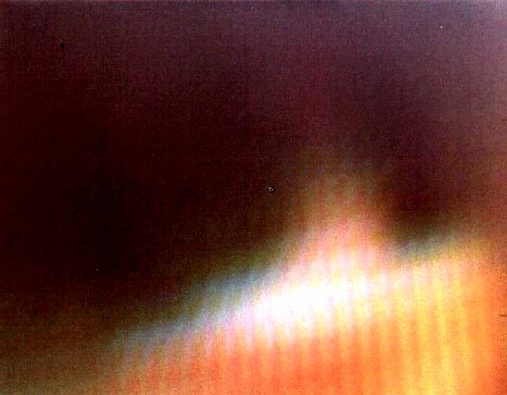 Experimental photo - detail of television screen