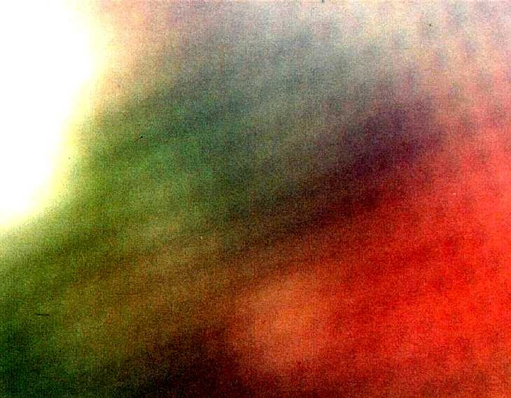 Experimental close-uo of television screen