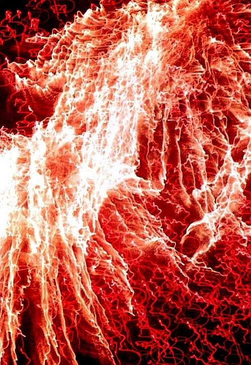 Fire-surf. Firework display, London