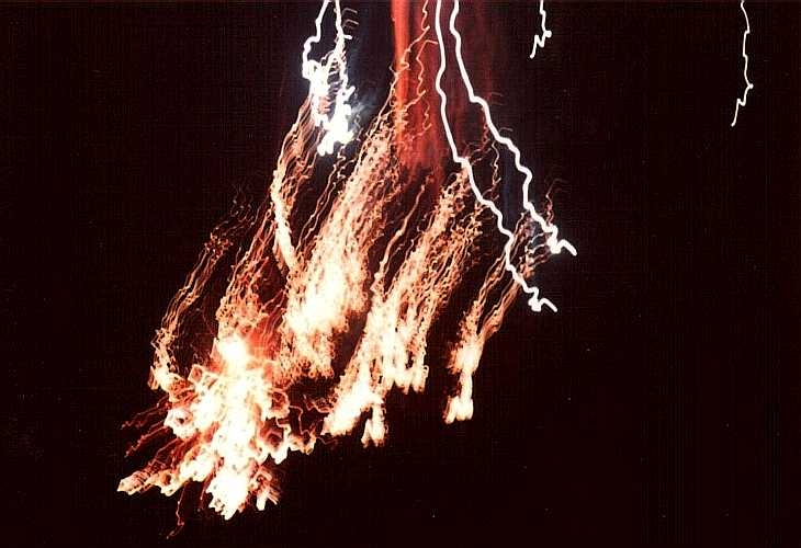 The light that fell to Earth. Firework display, London