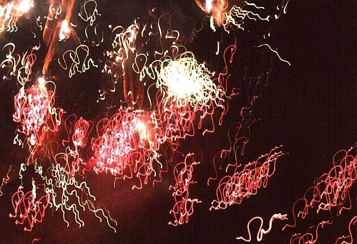 Dance of light. Firework display, London