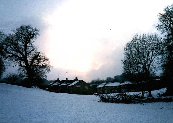 Snow in The Dip, Welwyn Garden City, Hertfordshire