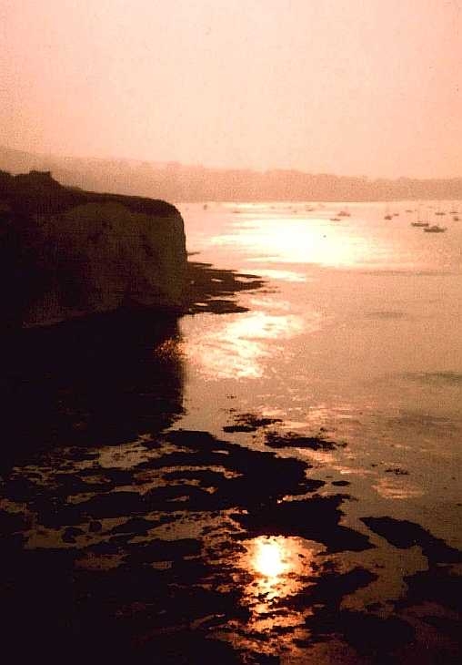 Golden light, Swanage, Dorset, south coast