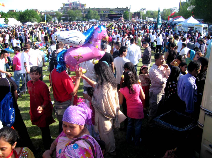 Crowds at The Baishakhi Mela