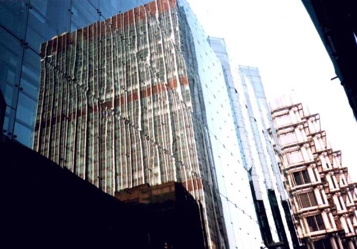 Reflection of Britannic House, City of London