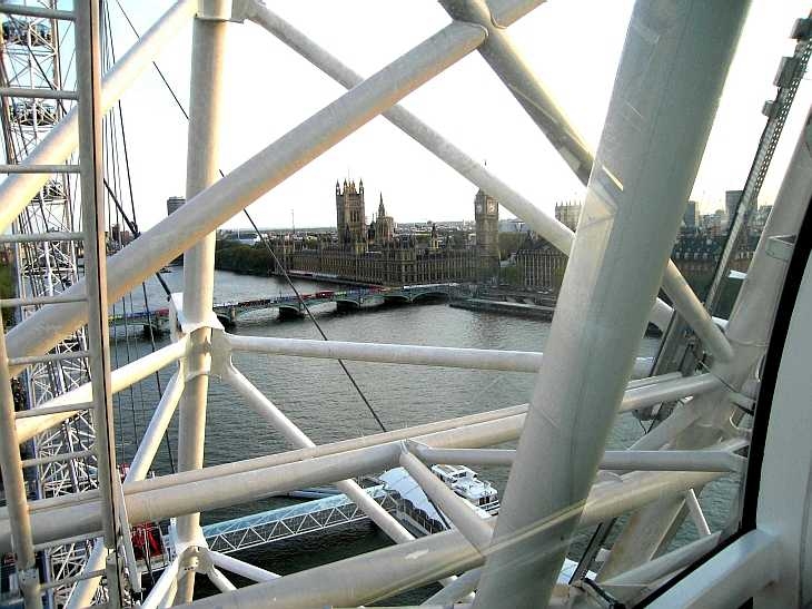 The Houses of Parliament from The London Eye