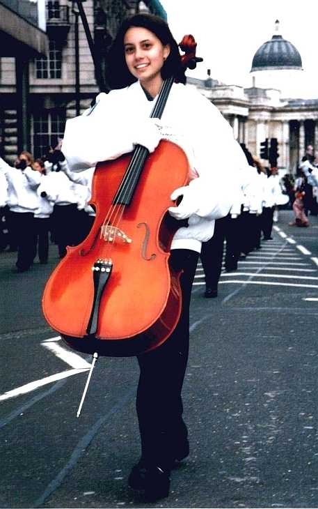 Musician, New Year Parade, Piccadilly, London 1998