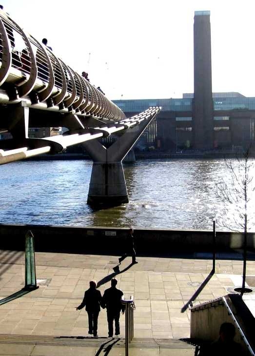 The Millennium Bridge and Tate Modern Gallery, London