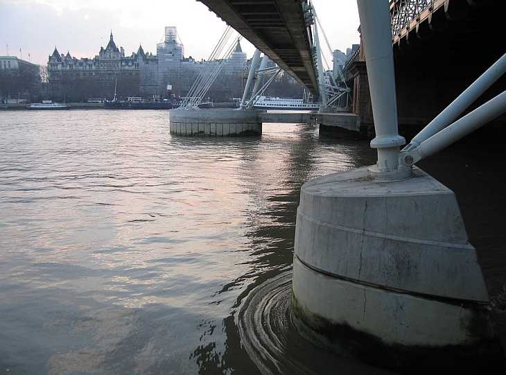Hungerford Bridge, The River Thames, London