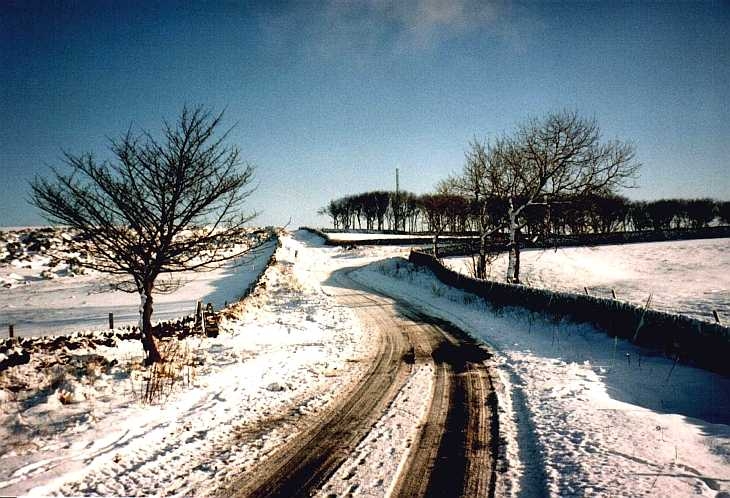 Snow in The Peak District