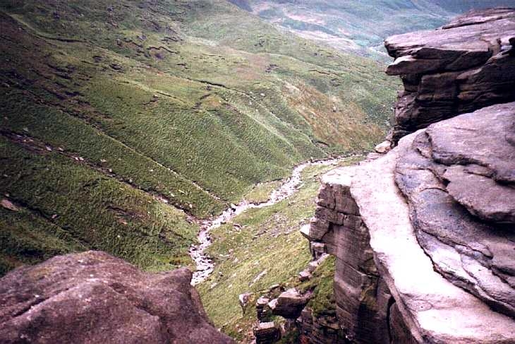 The route down, Kinder Scout, The Peak District, Derbyshire