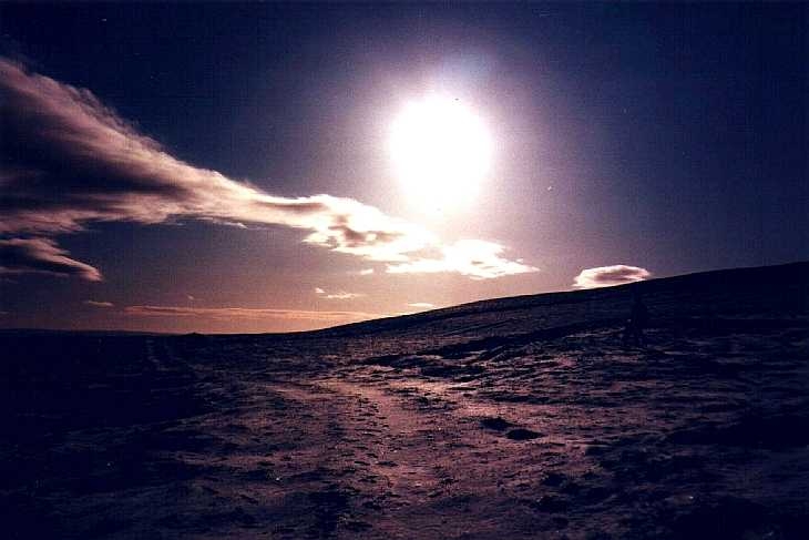 Snow and sun, The Peak District, Derbyshire