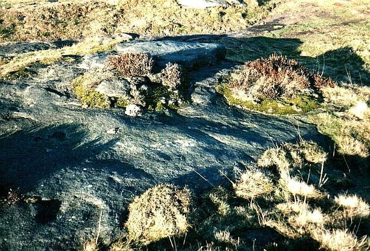 Rock on Baslow Edge, The Peak District