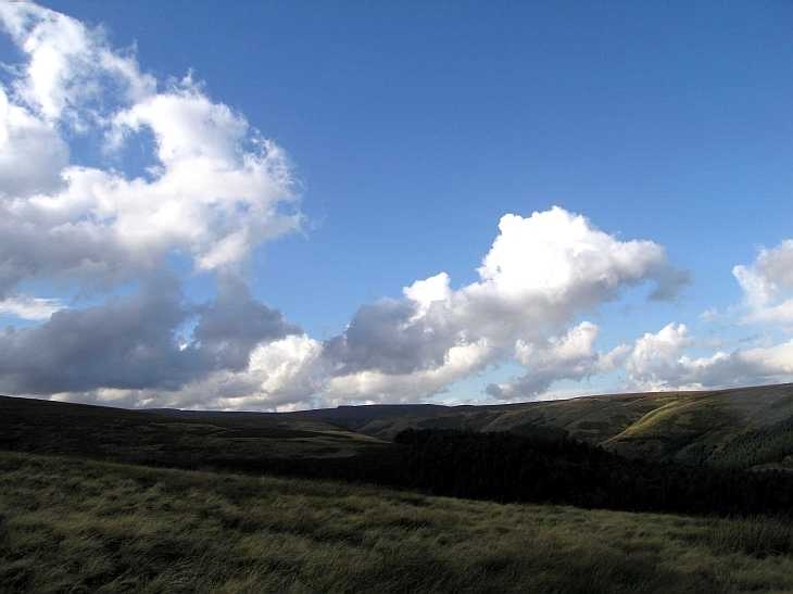 Cloudscape near Alport Castles, Derbyshire Peak District