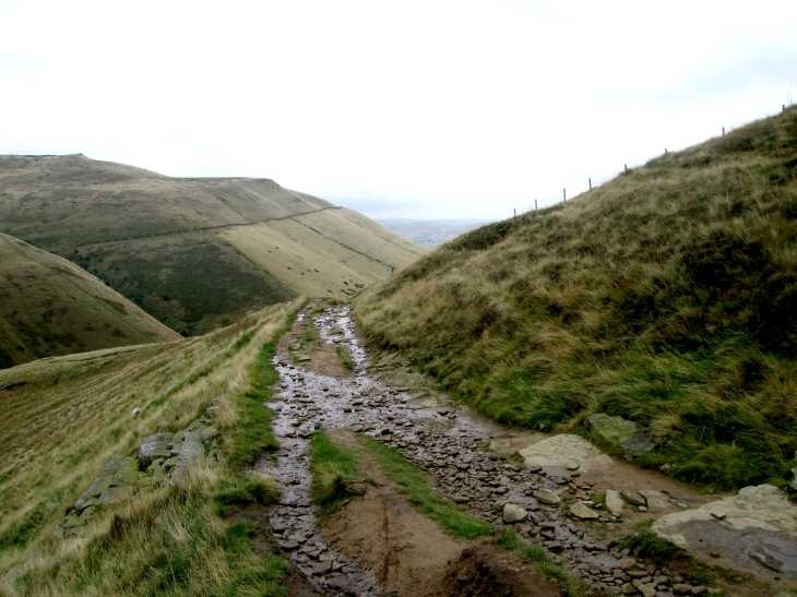 On Kinder Scout near Edale, Derbyshire Peak District