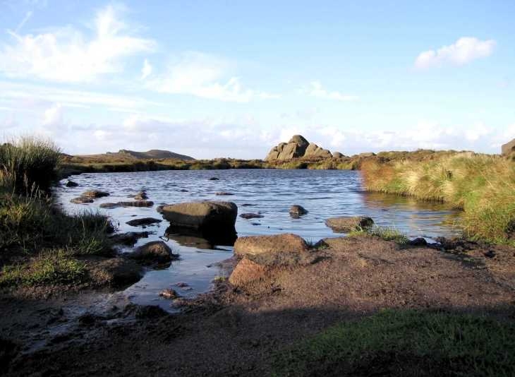 Pool on The Roaches, Derbyshire Peak District