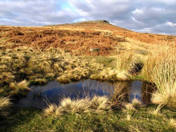 Pool below Higger Tor, Hathersage Moor, Derbyshire Peaks