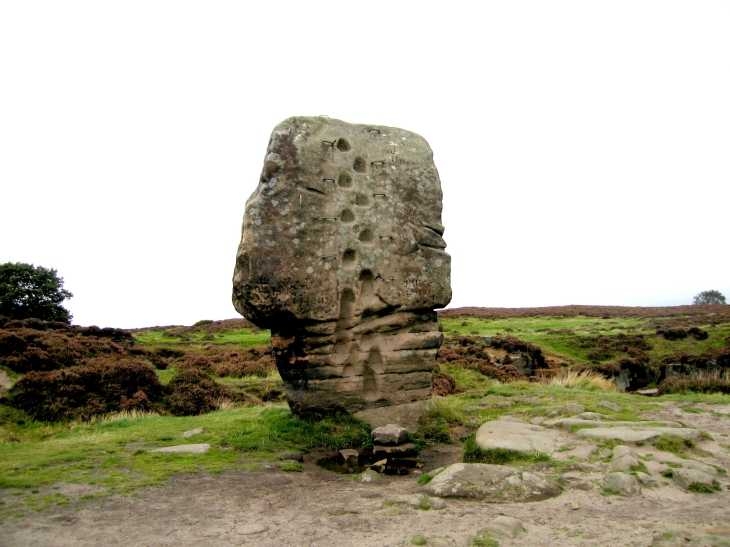 The Cork Stone, a monolith on Stanton Moor