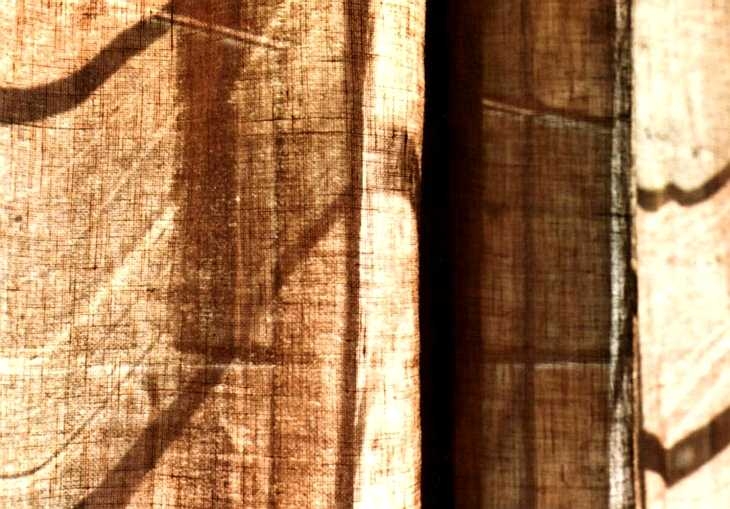 Sunlight through curtains