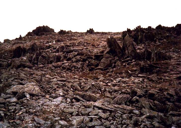 Rocky plateau, Snowdonia, North Wales