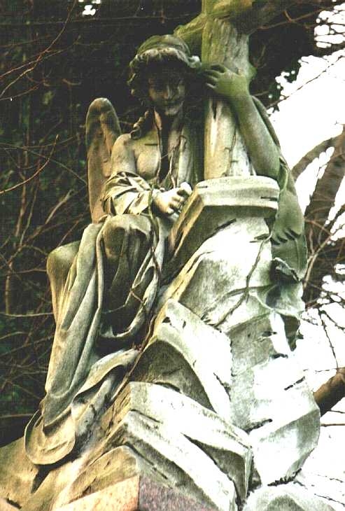 Stone angel 4, Abney Park Cemetery, London