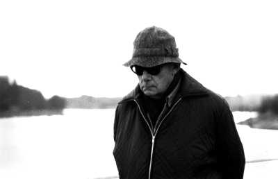 Old man by The Thames, Hammersmith, London