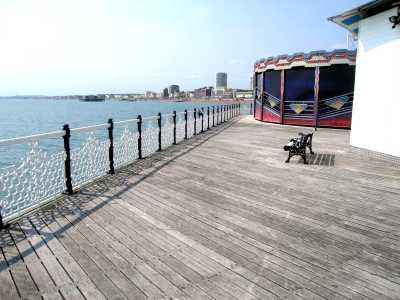 Brighton, Sussex, sunshine on the pier