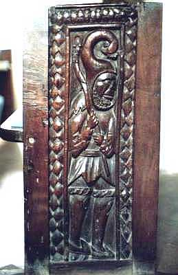 Carvings, St Levan church, Cornwall