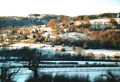 Sir William Hill, Grindleford, Derbyshire, The Peak District in snow