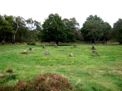 On Stanton Moor, The Nine Laidies stone circle