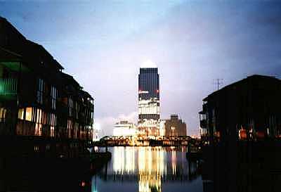 Canary Wharf, Docklands, London at night