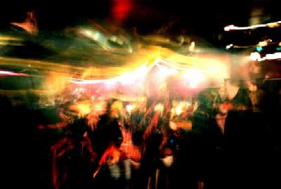 Strobe lights at The Powerhaus, Angel, Islington, London