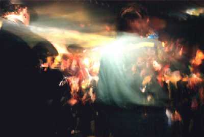 Strobe lights at The Powerhaus, Angel, Islington, London