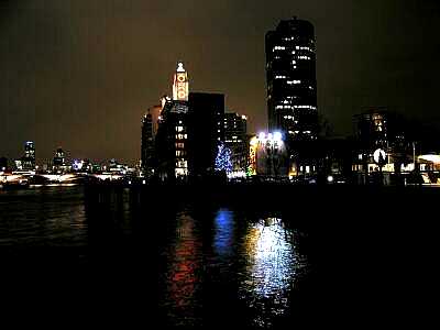River Thames, London at night