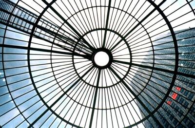 Sky window, London Docklands, Canary Wharf