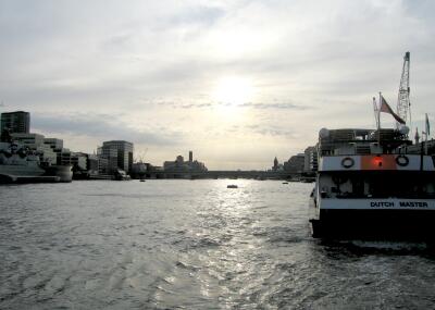 Evening on The River Thames, London